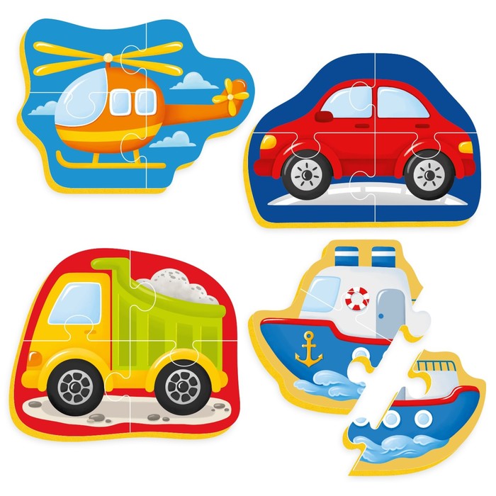 

Мягкий пазл «Транспорт», 14 элементов