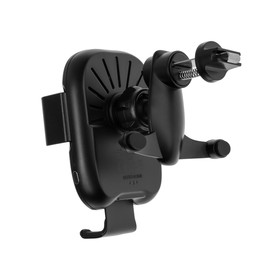 

Держатель телефона Baseus Metal Smart в дефлектор, беспроводная зарядка BSWC-C02