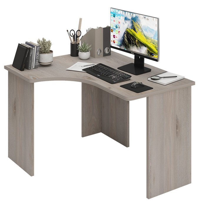 Письменный стол СКЛ-Угл120, 1000 × 1200 × 770 мм, левый угол, цвет нельсон стол 1200 × 720 × 770 мм левый угол цвет нельсон белый