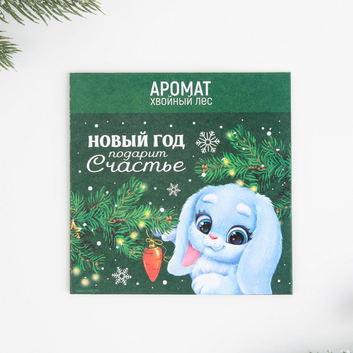 Ароматизатор для дома «Новый год подарит счастье», 11 х 11 см, аромат хвойного леса