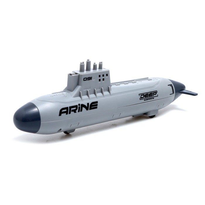 фото Игровой набор «подводная лодка», стреляет ракетами, подвижные элементы, цвет светло-серый