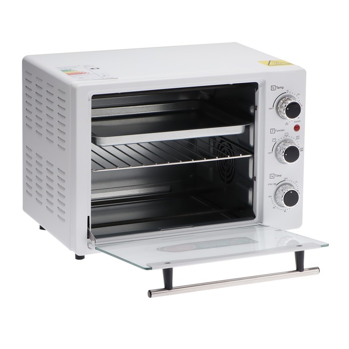 фото Мини-печь energy gt20-w-conv, 1380 вт, 20 л, 70-230 °c, конвекция, таймер, белая