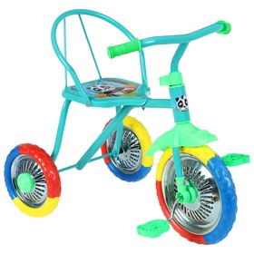 Велосипед трёхколёсный Micio Зверята, колёса 10'/8', цвет бирюзовый Ош