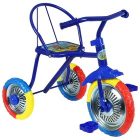 Велосипед трёхколёсный Micio Зверята, колёса 10'/8', цвет синий Ош