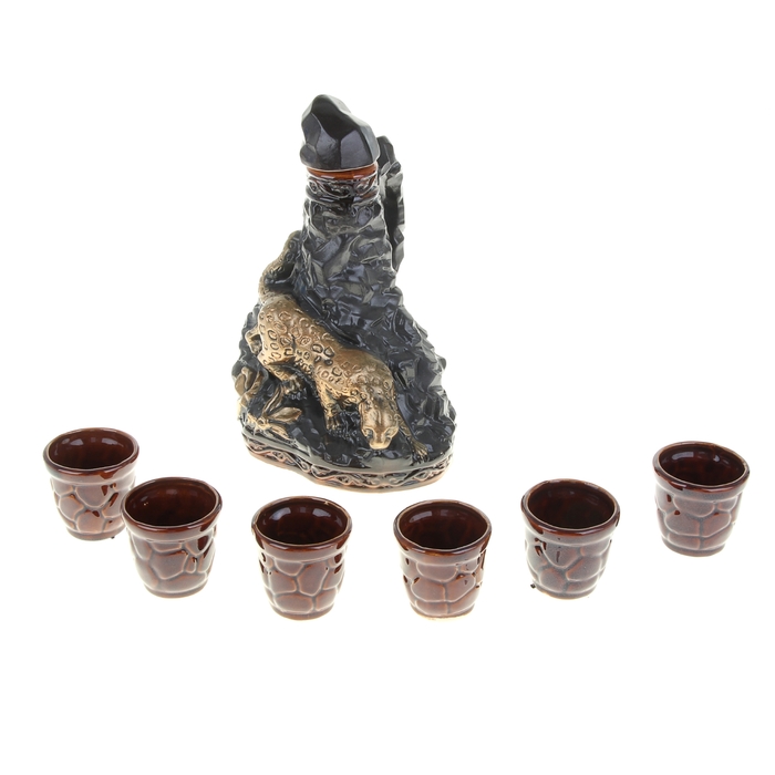 Штоф с рюмками "Барс" 7 предметов, 1,2 л