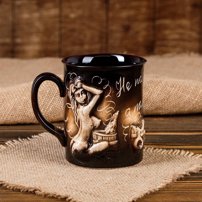 Кружка чайная "Баня" круглая, 0,35 л, микс