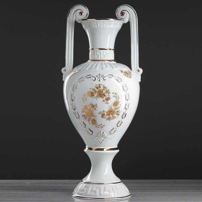 Ваза напольная "Афина" белая