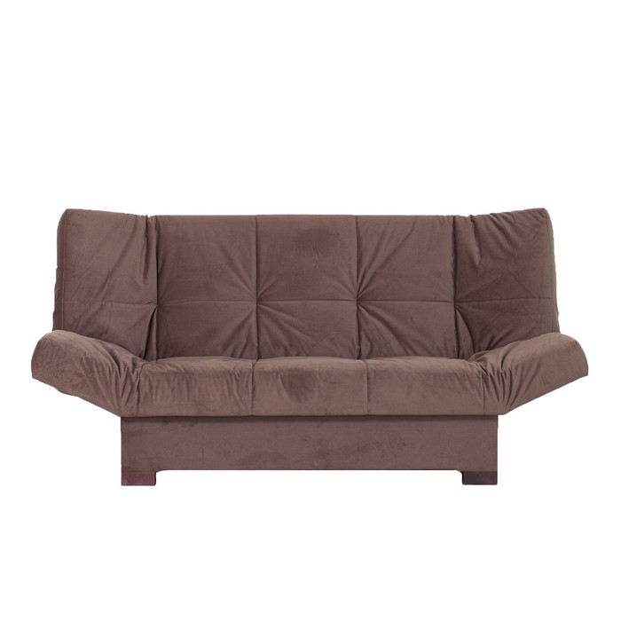 Прямой диван «Джакарта», механизм клик-кляк, велюр, цвет коричневый прямой диван джакарта механизм клик кляк велюр цвет зелёный
