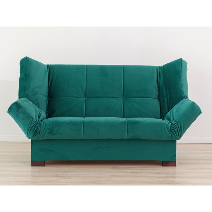 Прямой диван «Джакарта», механизм клик-кляк, велюр, цвет зелёный прямой диван джакарта механизм клик кляк велюр цвет зелёный