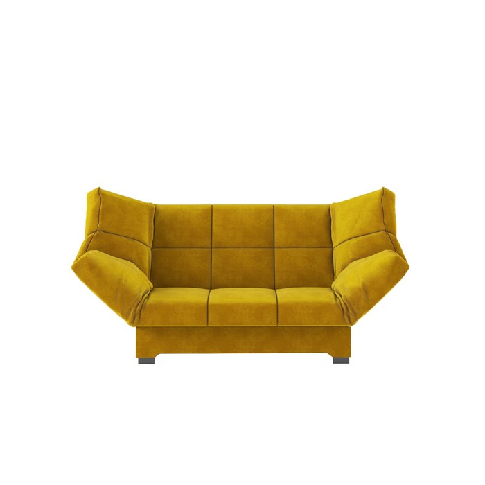Прямой диван «Джакарта», механизм клик-кляк, велюр, цвет горчичный прямой диван джакарта механизм клик кляк велюр цвет зелёный