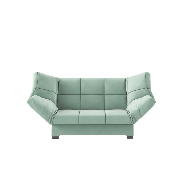 Прямой диван «Джакарта», механизм клик-кляк, велюр, цвет бирюзовый прямой диван люкс 2 механизм клик кляк велюр цвет сatania humus