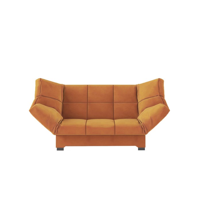 прямой диван джакарта механизм клик кляк велюр цвет бежевый Прямой диван «Джакарта», механизм клик-кляк, велюр, цвет оранжевый