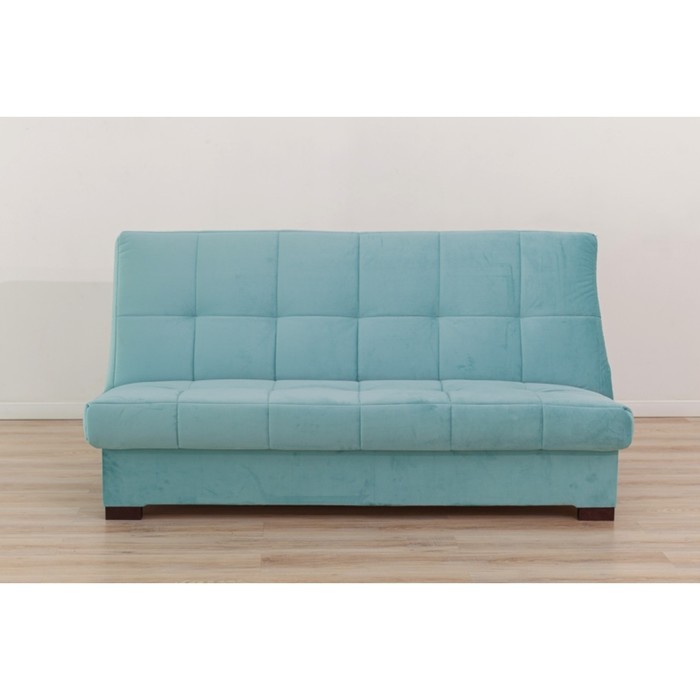 Прямой диван «Осло», механизм книжка, велюр, цвет бирюзовый