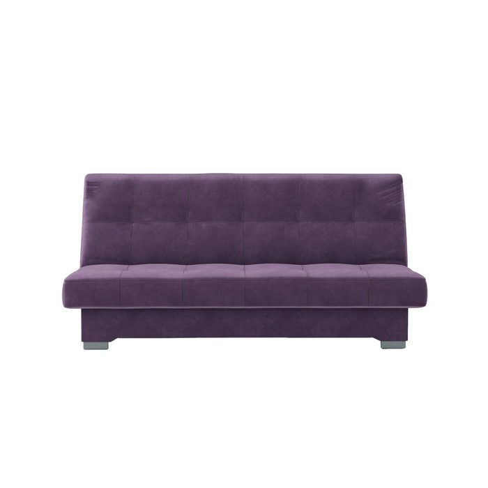 Прямой диван «Осло», механизм книжка, велюр, цвет фиолетовый