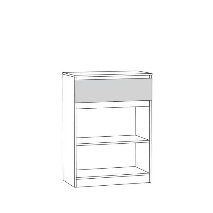 

Комод Ника 13.317.03, 720х381х987, Ясень анкор