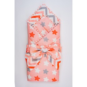 Одеяло-конверт на выписку «Звезды пряничные», размер 100x100 см Ош