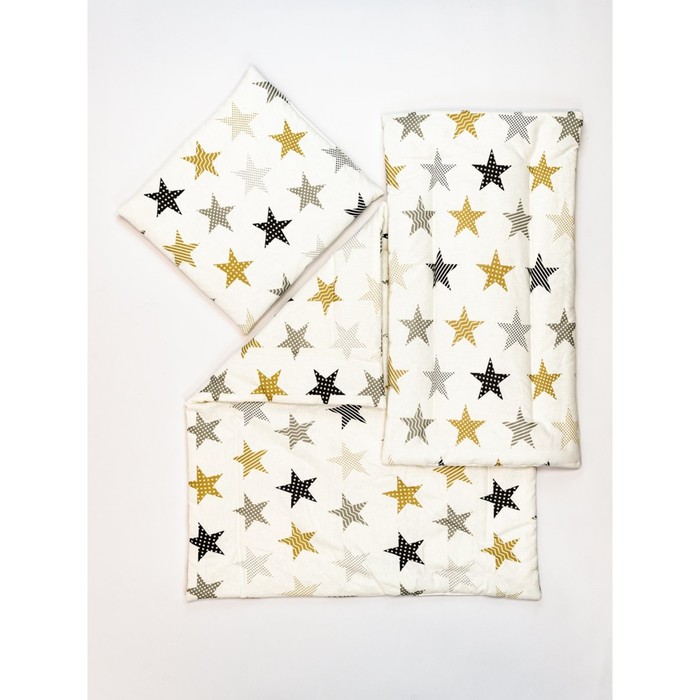 Комплект в коляску «Звезды», 3 предмета: матрас, подушка, одеяло