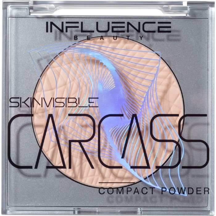 Пудра Influence Beauty Skinvisible carcass, компактная, тон 02, 4.2г