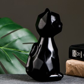 

Копилка "Кошка геометрическая" черная, 19см