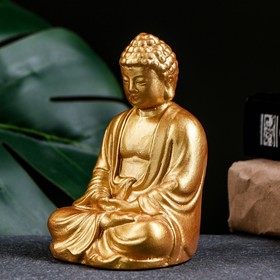 Подставка для благовоний Будда сидит золото, 12см