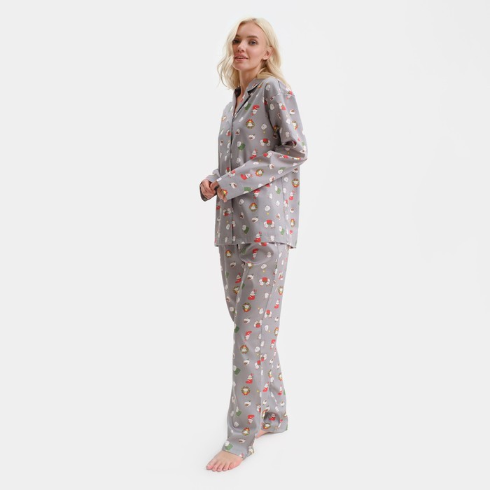 

Пижама новогодняя женская KAFTAN Зайка, цвет серый, размер 44-46