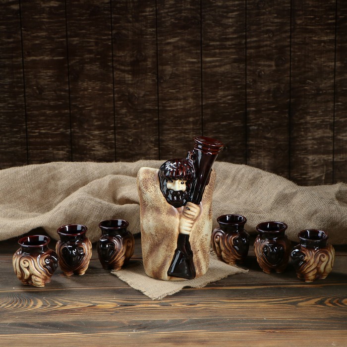 Штоф с рюмками "Горец" 7 предметов, 1,2 л