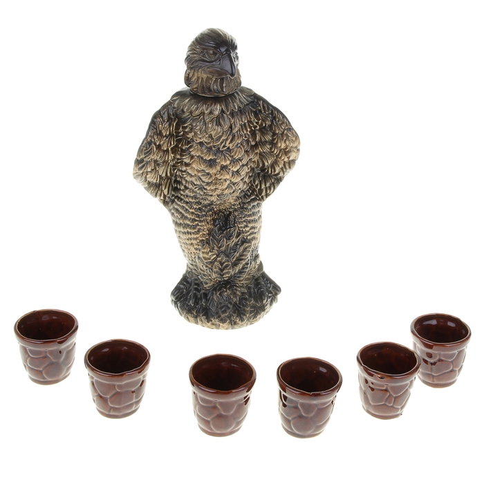 Штоф с рюмками "Орёл" 7 предметов, 1,3 л