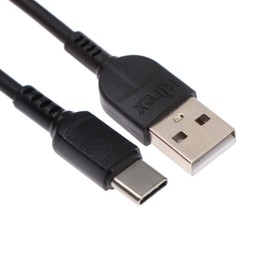 купить Кабель Mirex 13700-008T2BK, Type-C - USB, 2.4 А, 1 м, быстрая зарядка, черный