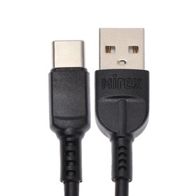 

Кабель Mirex (13700-008T2BK), Type-C - USB, 2.4 А, 1 м, быстрая зарядка, черный