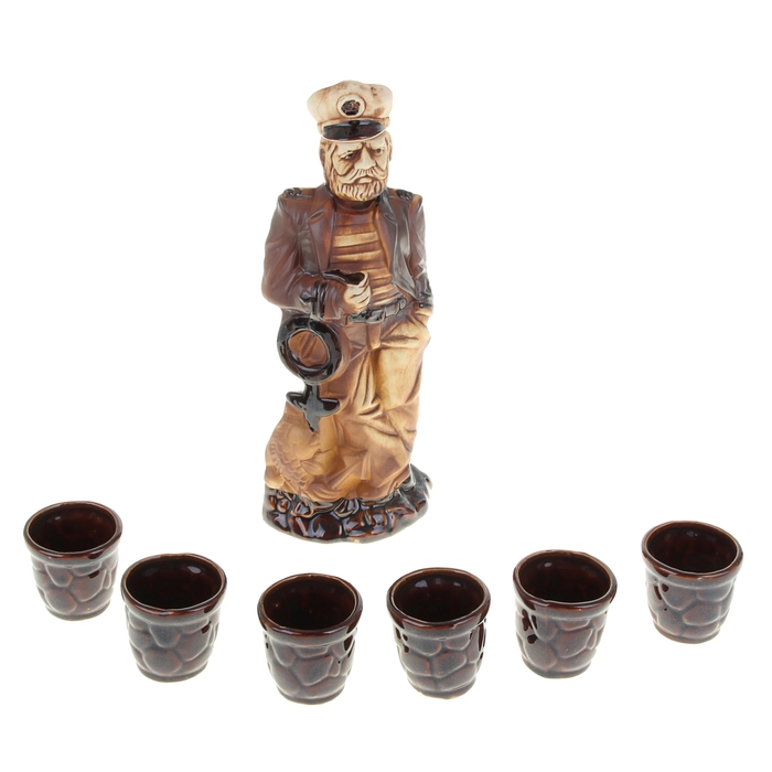 Штоф с рюмками "Капитан" 7 предметов, 0,67 л