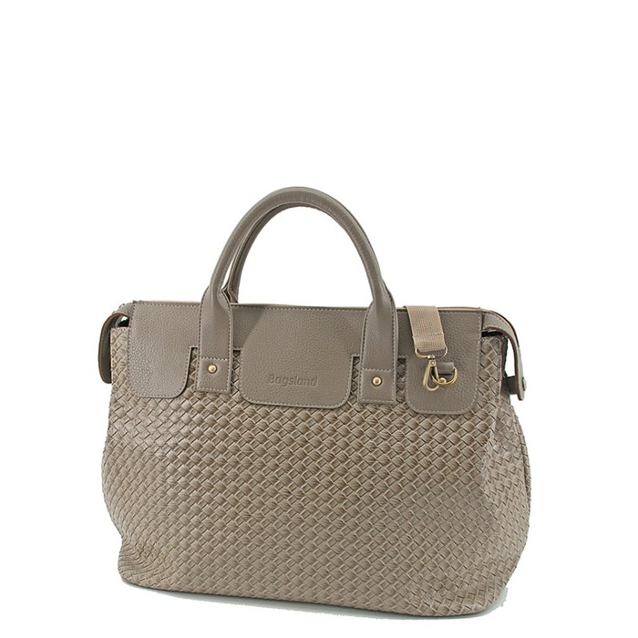 Сумка саквояж, отдел на молнии, цвет темно-бежевый 30х43х18см