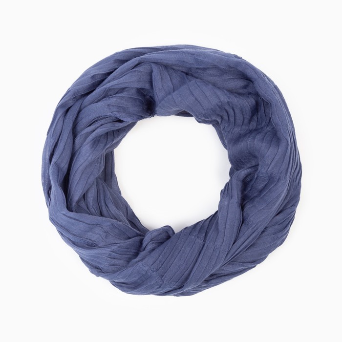 Снуд женский текстильный, цвет синий, размер 70х75