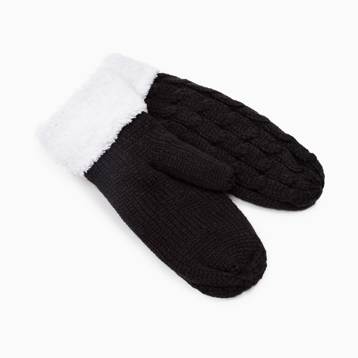 

Варежки трикотажные, цвет чёрный, размер 24