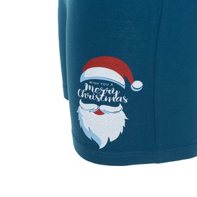 

Трусы мужские свободные Дед Мороз, цвет бирюзовый, размер 52 (XL)