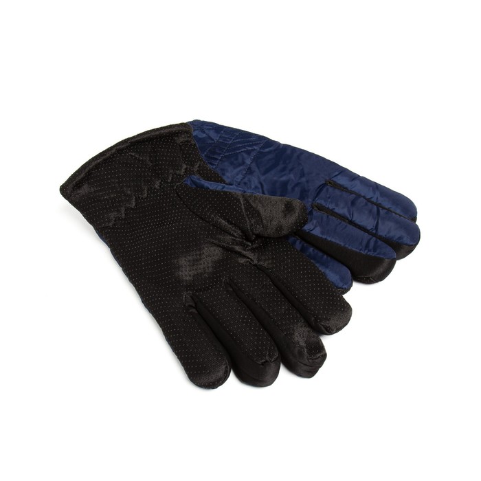 Перчатки зимние мужские MINAKU однотонные, цв.тёмно-синий, р-р 8 (25 см)