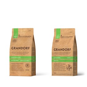 

Сухой корм Grandorf для собак, ягненок/рис для мелких пород, низкозерновой, 1 кг