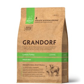 Сухой корм Grandorf для собак, ягненок/рис для мелких пород, низкозерновой, 3 кг