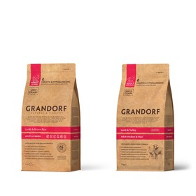 

Сухой корм Grandorf для собак средних пород, ягненок/рис, низкозерновой, 12 кг