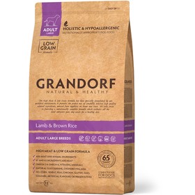 

Сухой корм Grandorf для собак крупных пород, ягненок/рис, низкозерновой, 3 кг