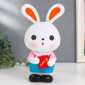 

Копилка пластик "Зайчик/Зайка с любовным посланием" МИКС 10,5х14х24 см