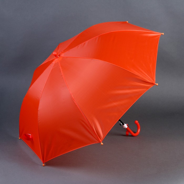 Зонт детский полуавтоматический d=90см, цвет красный