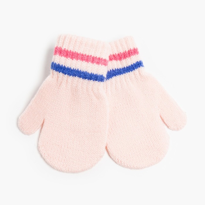 Варежки детские, цвет розовый, размер 14 (4-6 лет) перчатки детские цвет коричневый розовый размер 14 4 6 лет