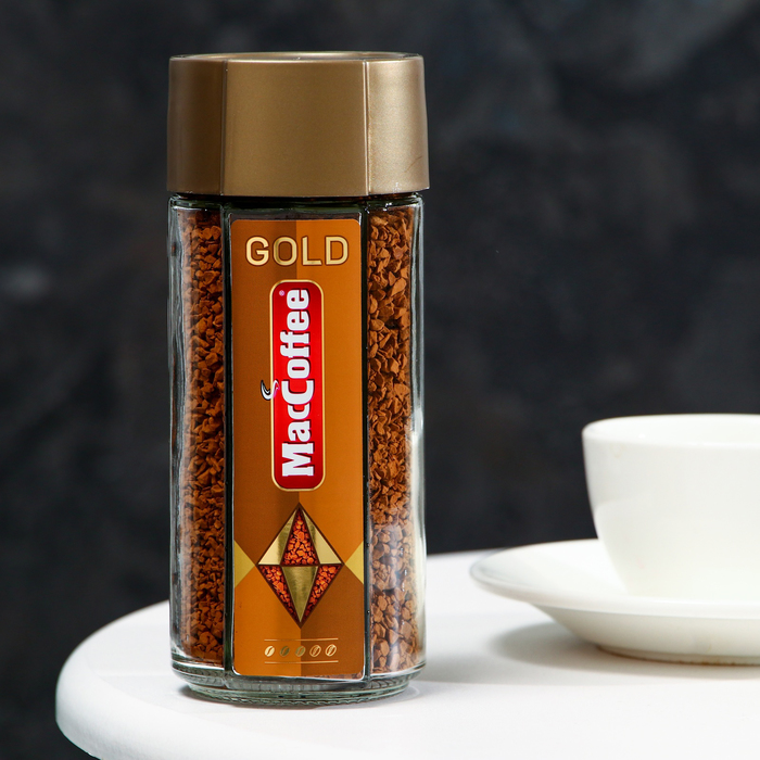 Кофе растворимый MacCoffee Gold, 100 г набор кофе растворимый lebo gold кружка 2×100 г