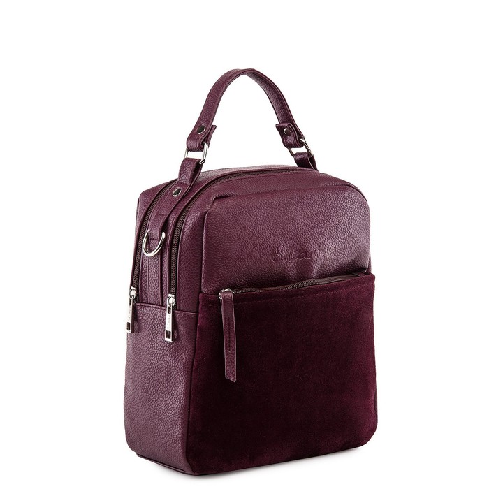 фото 1183 сумка-рюкзак, 2 отдела на молнии, цвет фиолетовый 28х12х23см s.lavia