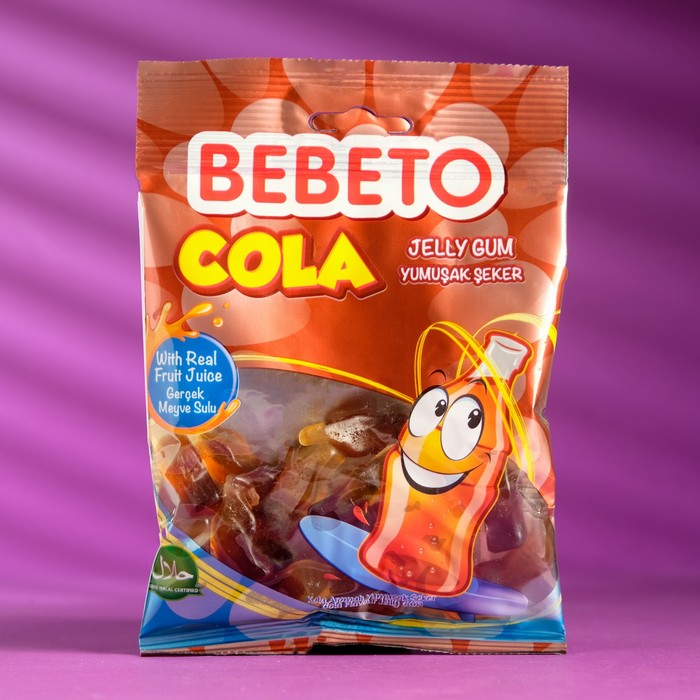 Жевательный мармелад BEBETO COLA, 70 г жевательный мармелад bebeto cola 70 г