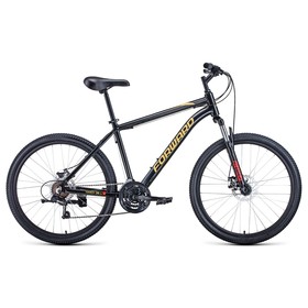 Велосипед 26' Forward Hardi 2.1 D, 2022, цвет черный/желтый, размер 18' Ош