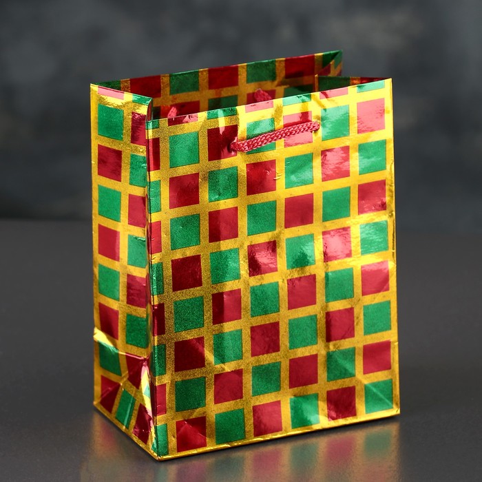 Пакет голографический "Мозаика", 11,5 х 14,5 х 6,5 см