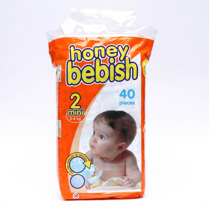 

Подгузники детские Bebish 2 Mini (3 - 6 kg), 40 шт