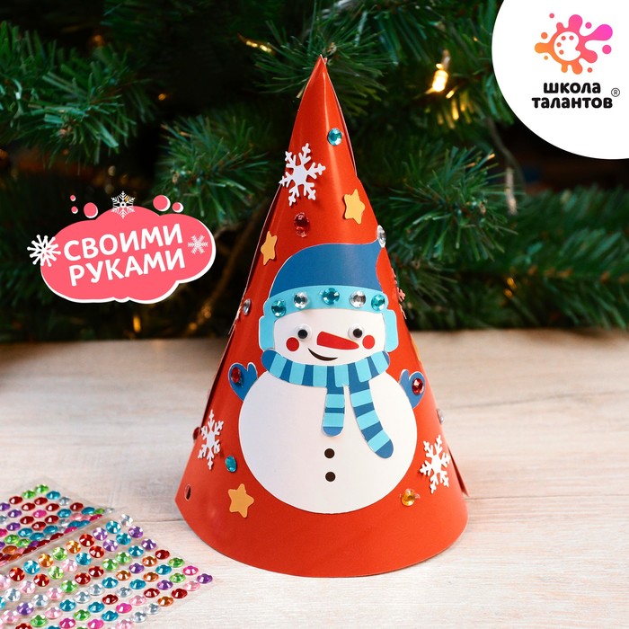 Набор для творчества «Новогодняя аппликация» Снеговик новогодняя аппликация пуговками волшебного нового года снеговик
