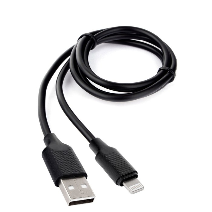 

Кабель Cablexpert CCB-USB-AMAPO2-1MB, Lightning - USB, 2.1 А, 1 м, зарядка + передача данных